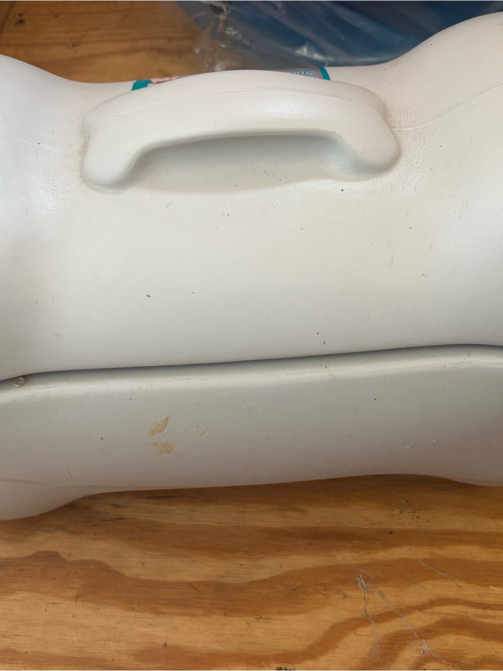 White Plastic Storage Case with Handle